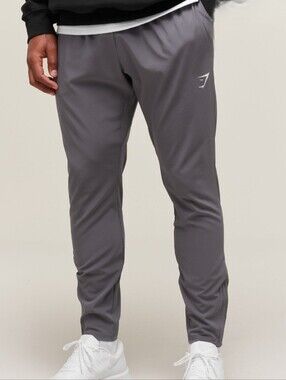 Gymshark Crest Joggers Jogger Dark Gray Tapered Fit Sweatpants Mens Small